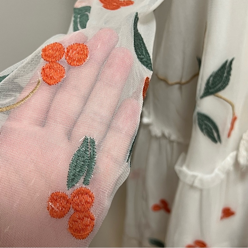 White Embroidered Dress - Picture 6 of 9